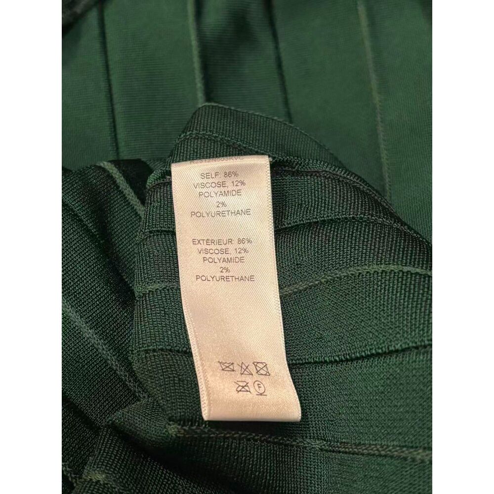 $2390 Carolina Herrera Corset-Waist Pleated Midi Dress Size: L - Picture 11 of 13